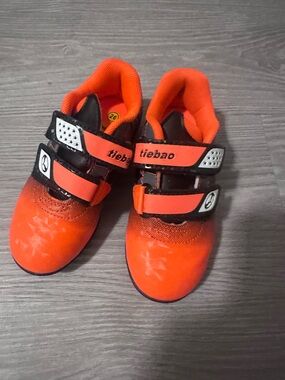 Tiebao Kids toddler- Bright Orange Athletic Shoes size 26